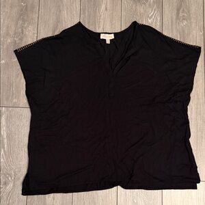 Philosophy Black Women's Blouse with Studded Shoulders